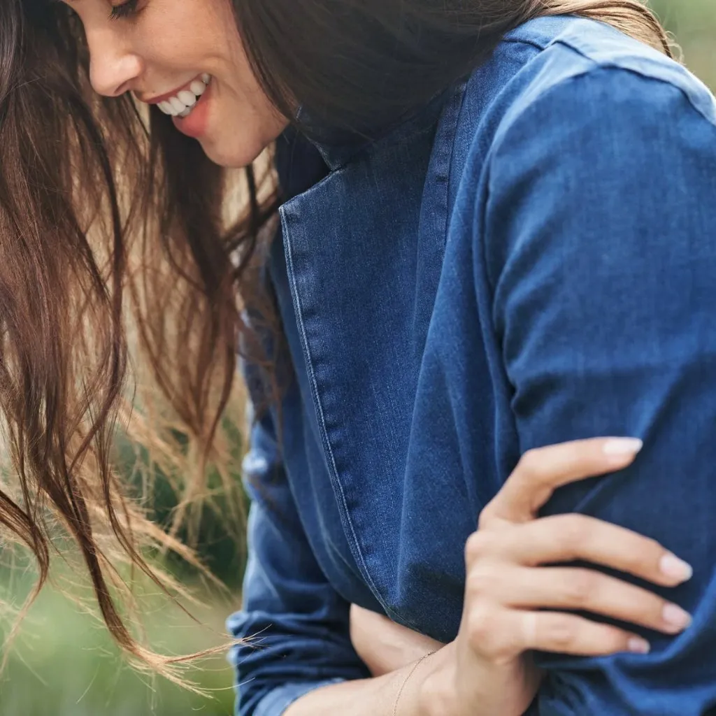 Frank‎ & Eileen Dublin Tailored Blazer Italian Performance Denim XXS - Image 4