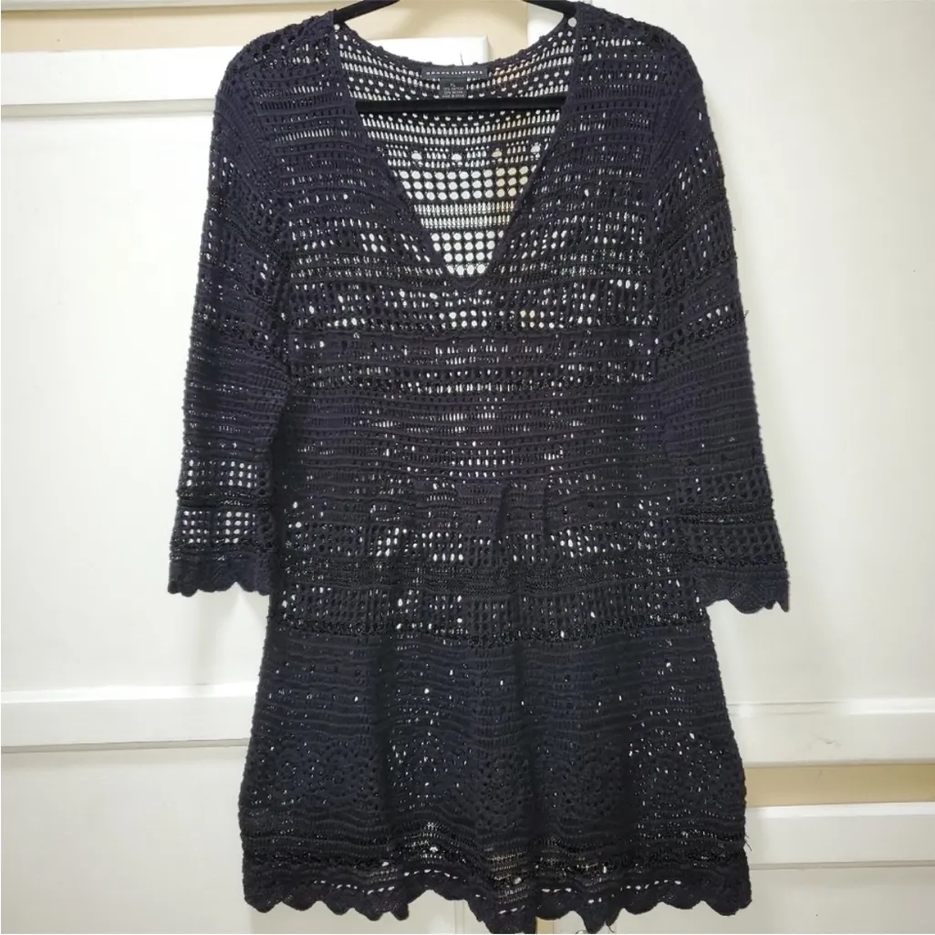 Grace Elements Black Knit Swim Cover-Up - Image 2