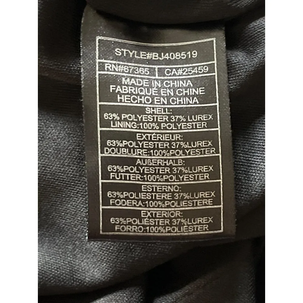 BB Dakota What's Your Shine Mini Dress in Gunmetal Medium Womens Cocktail - Image 8