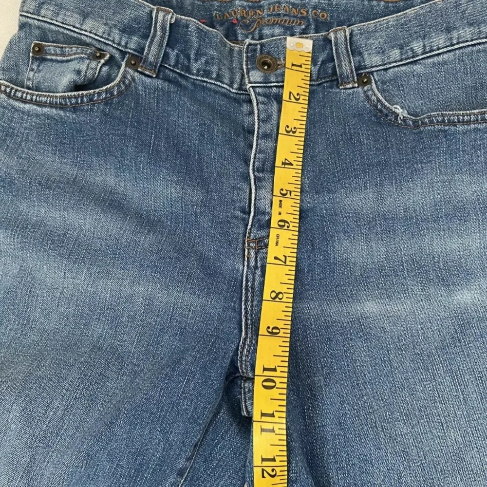 Lauren Jeans Co Womens 6 Premium Denim Jeans Mid Rise Mom Boot Vintage Blue - Image 8