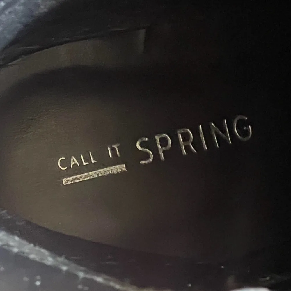 Call It Spring Sparkling Blue and Purple Ankle Boot Heels - Image 6