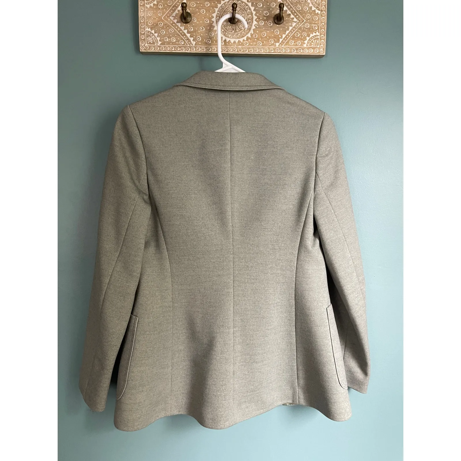 Ted Lapidus of Sweden Vintage Wool Blend Women's Sge Green Blazer Size 10 - Image 7