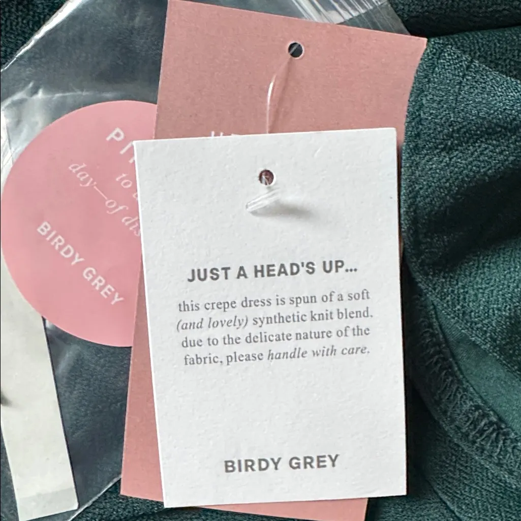 Birdie Grey Emerald Green Hannah Crepe Maxi Dress SIZE M Size M - Image 6