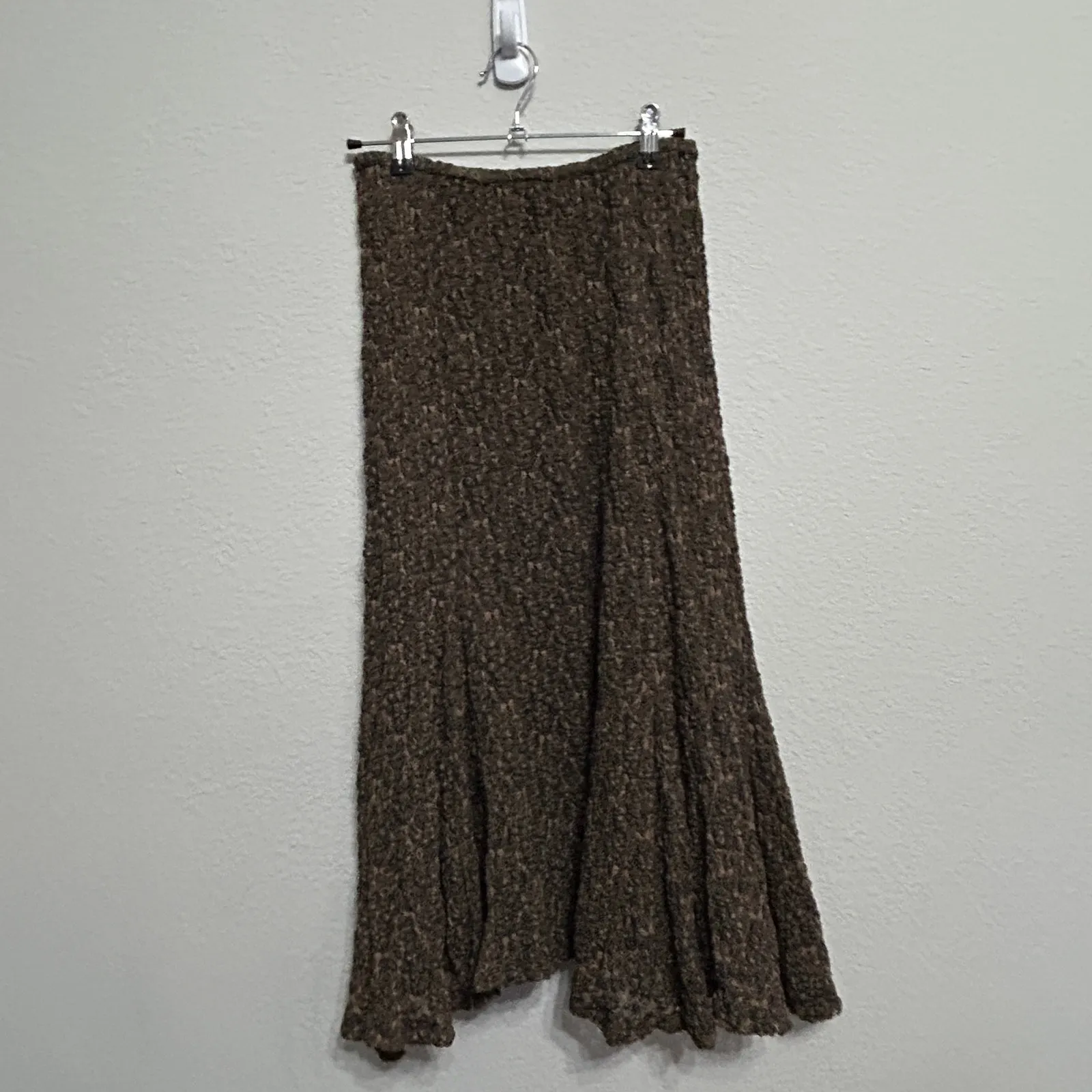 NEW Free People Laney Crop Long Sleeve Brown Black Lace Midi Skirt Set XS Dainty - Image 6