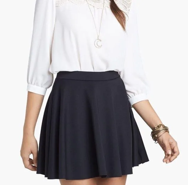 Frenchi Black Skater Skirt - Image 3