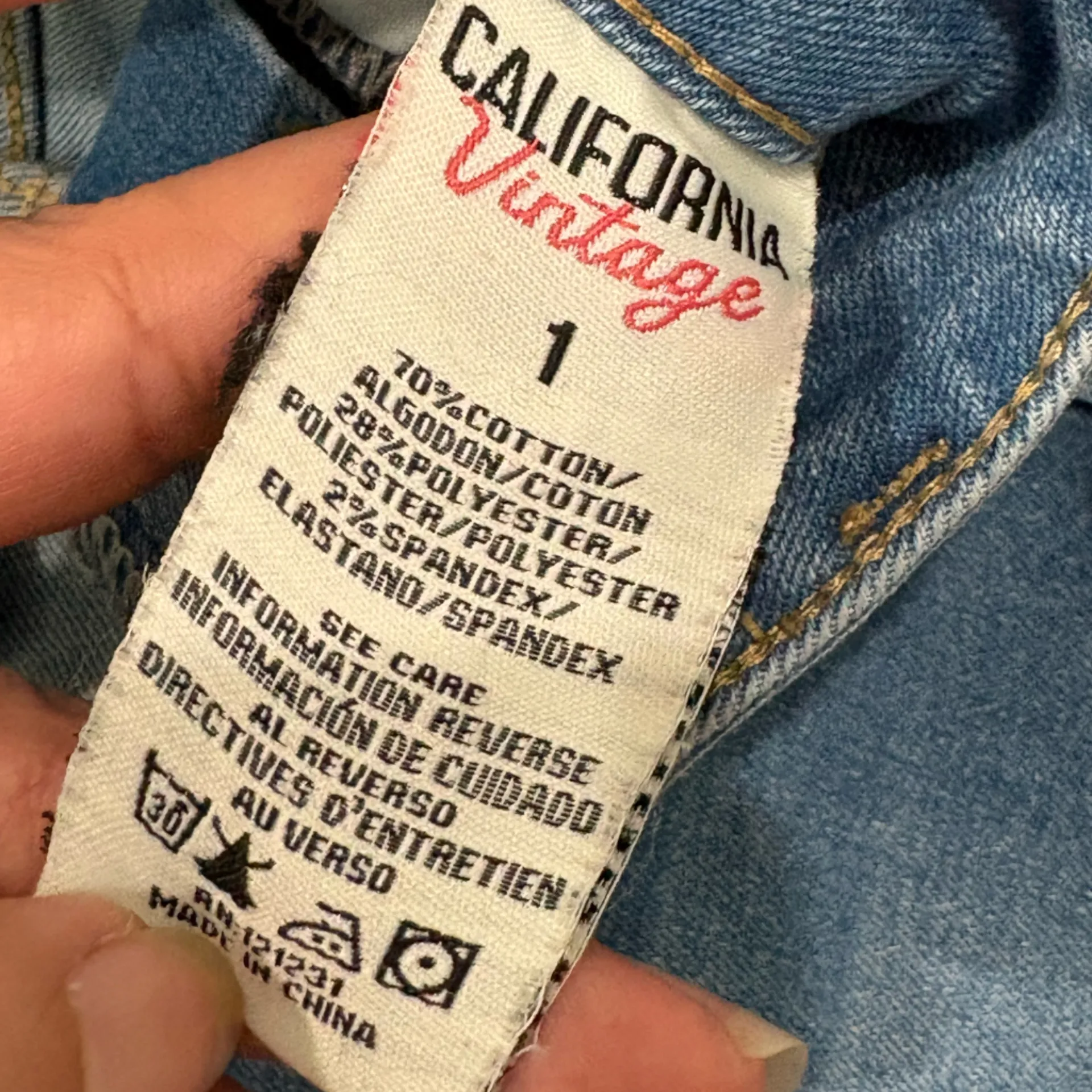 Blue Denim Women Shorts Size 1 - Image 6