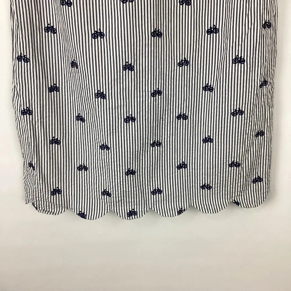 Cynthia Rowley Seersucker Bicycle Dress Size 6 - Image 4