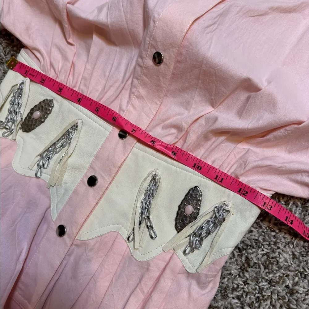 Vintage Western IIF Jumpsuit Pink Size 4 Embellished - Image 10