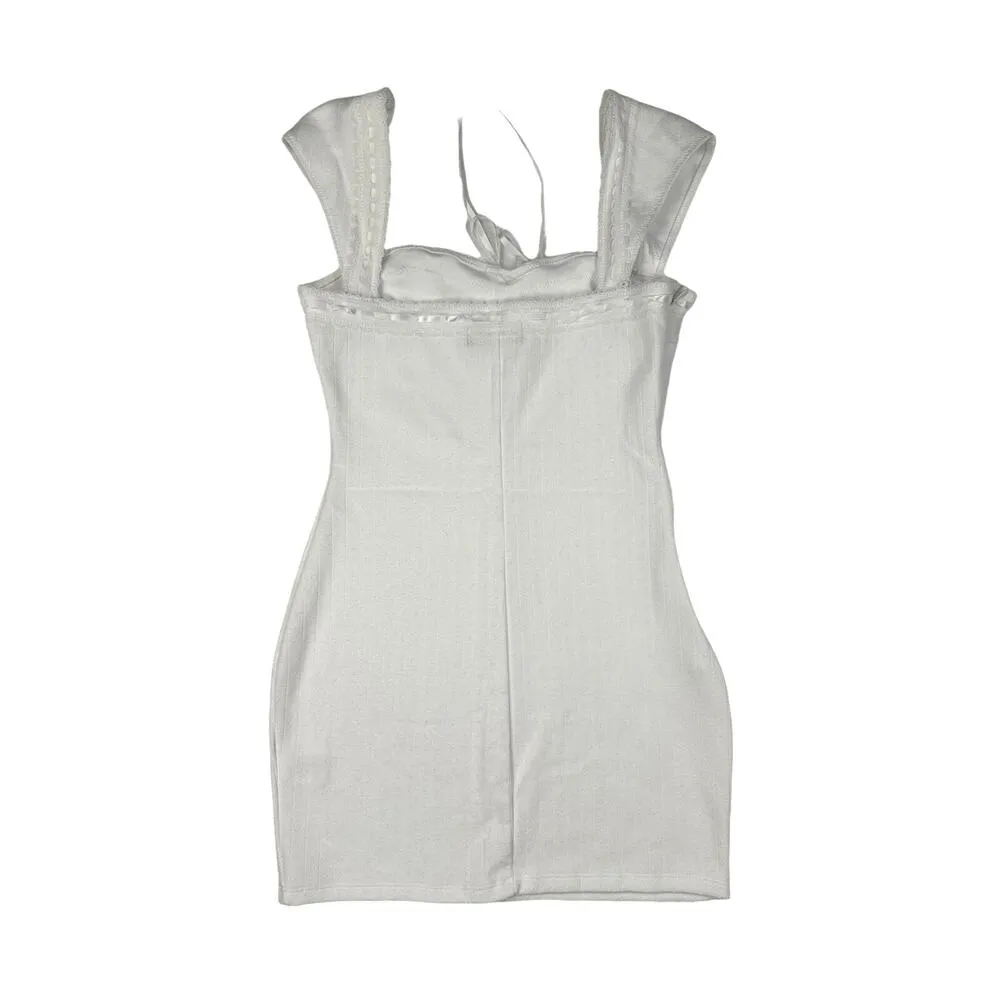White Fox Boutique - Love Somebody Mini Dress in White - Image 4