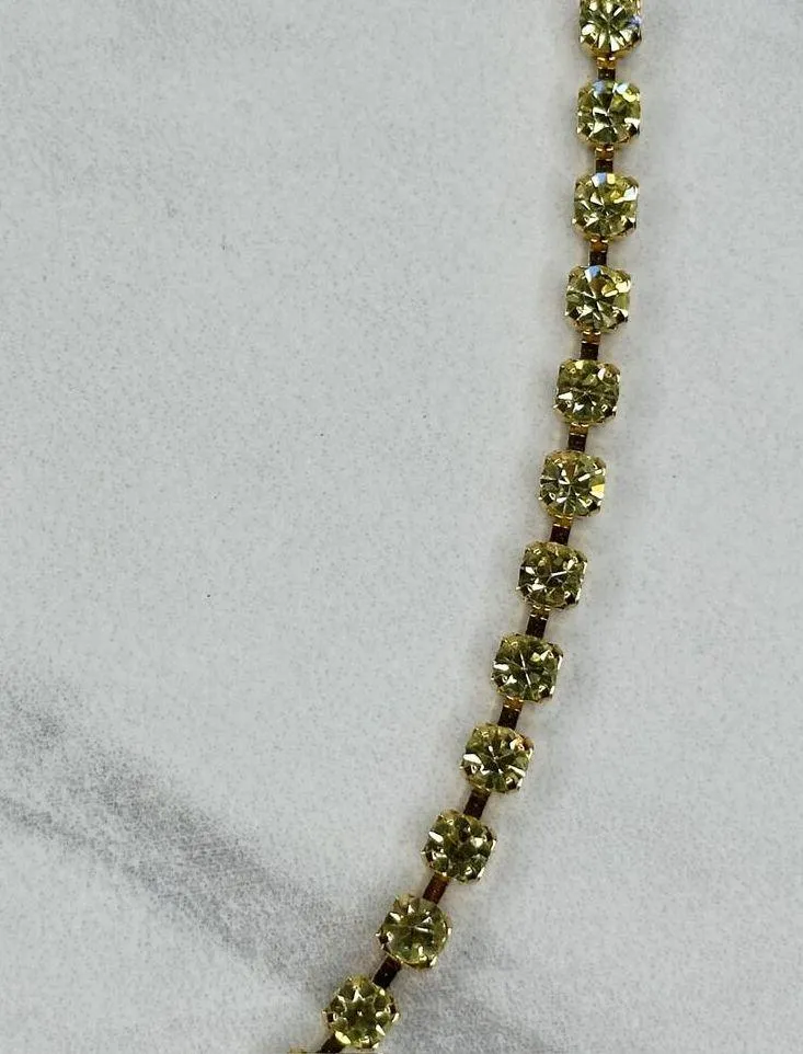 Liz Claiborne Rhinestone Gold Chain Link Belt Small/Medium (S/M) ✨ - Image 10