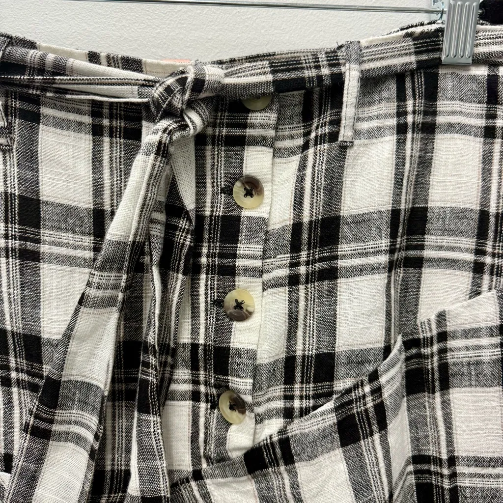 Free People After You Plaid Maxi Skirt, Black & White | Size Small - Image 5