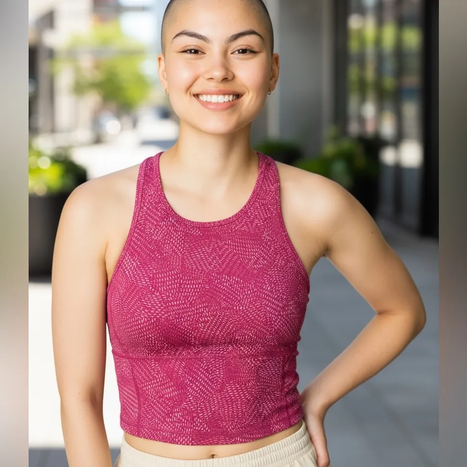 Mta Sport XL Women's Active Sports Bra Top Fast dry orange/cranberry - Image 8