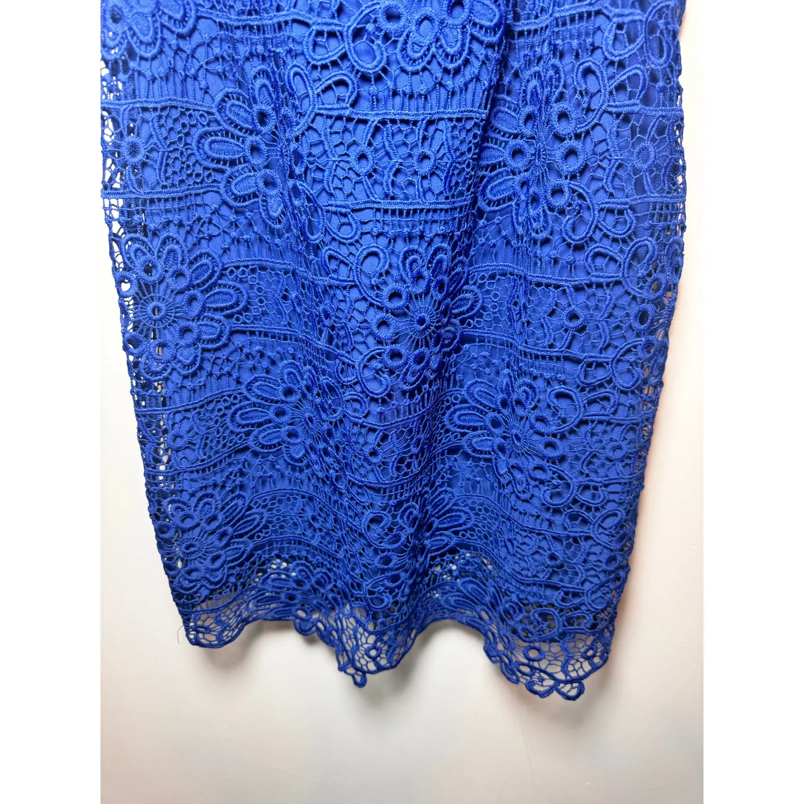 Brand New Guess Women's Size 4 Blue Solstice Lace Mini Dress - Image 5
