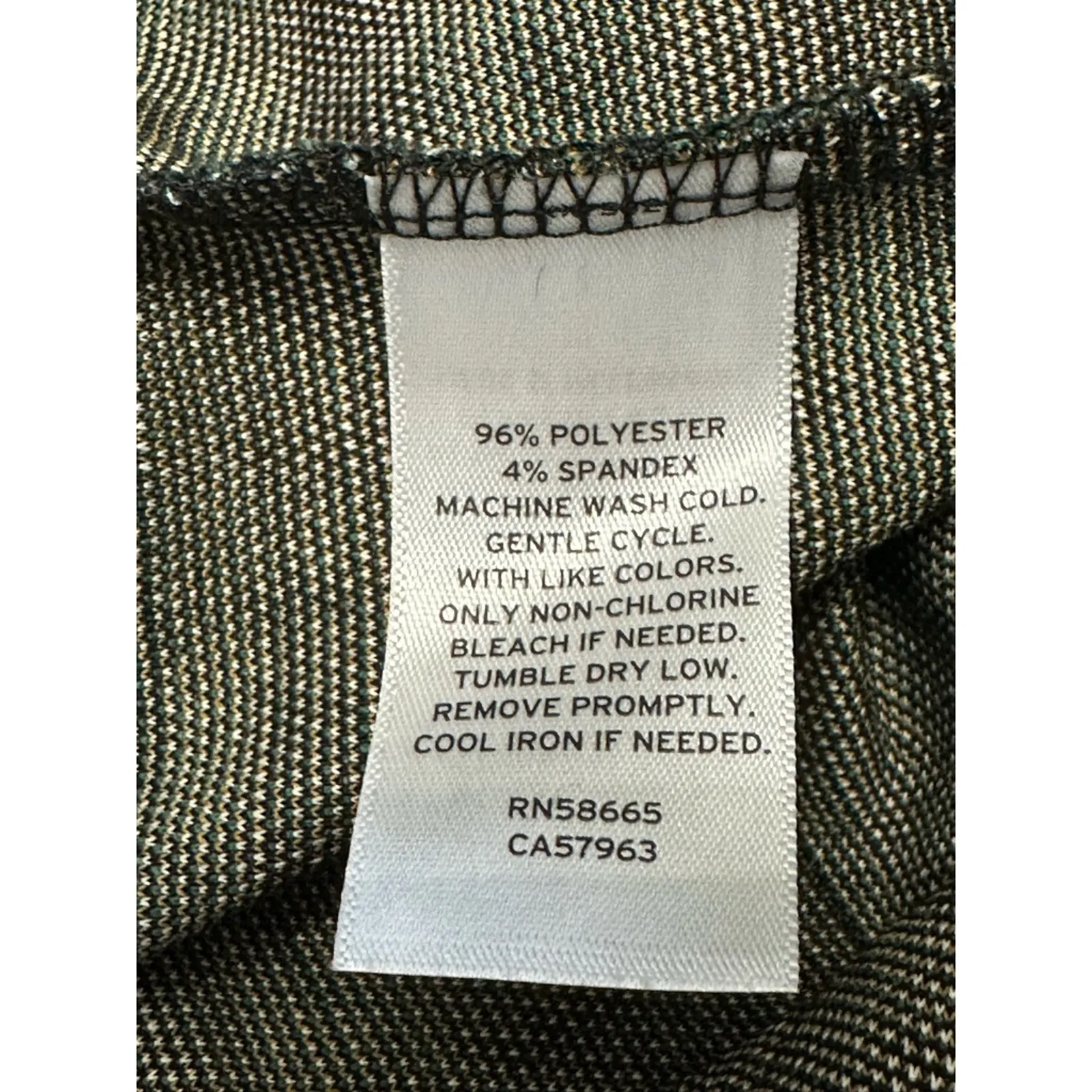 BP Flare Pants Classic Plaid Design High-Rise Waist Soft Fabric Green W XS NWT - Image 9