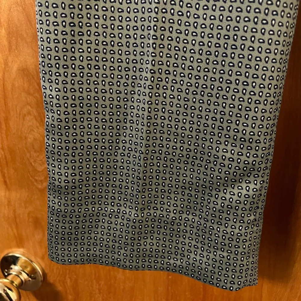 BANANA REPUBLIC Green Teardrop Pattern Logan Crop Trouser Pants Size 2R 2 R NWT - Image 7