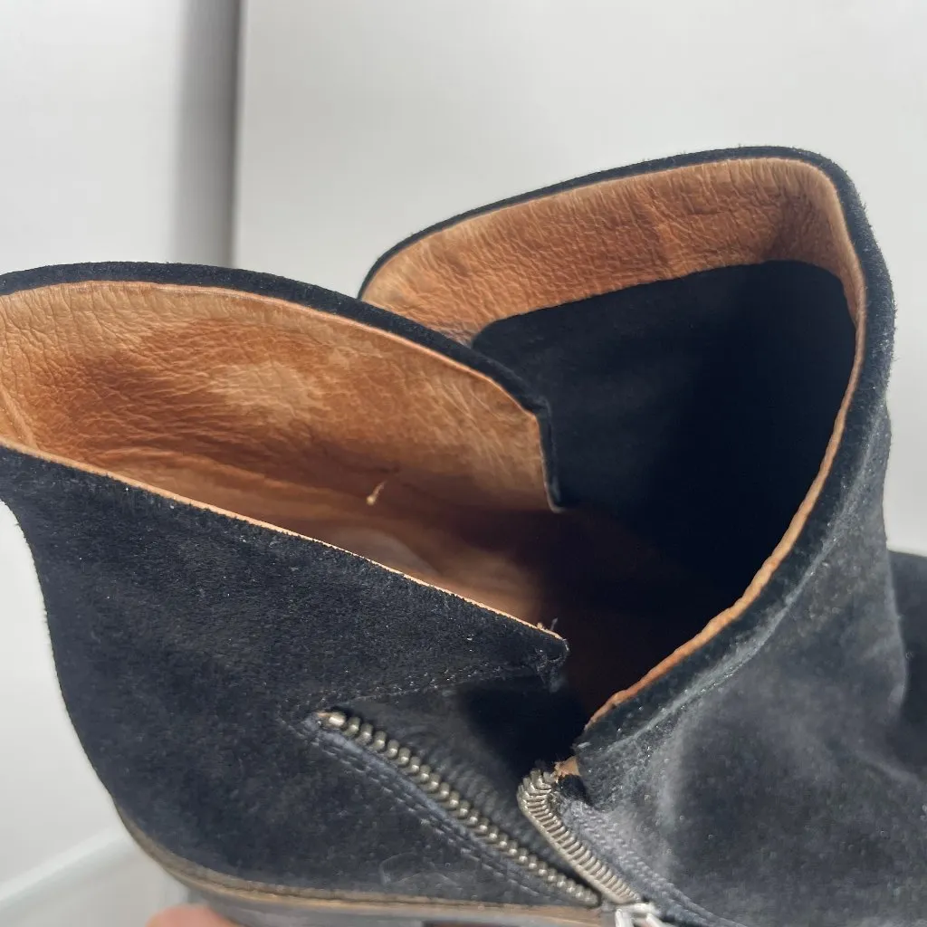 by Kenneth Cole Women's Black Suede Almond Toe Bootie sz 8.5 NWOT - Image 11