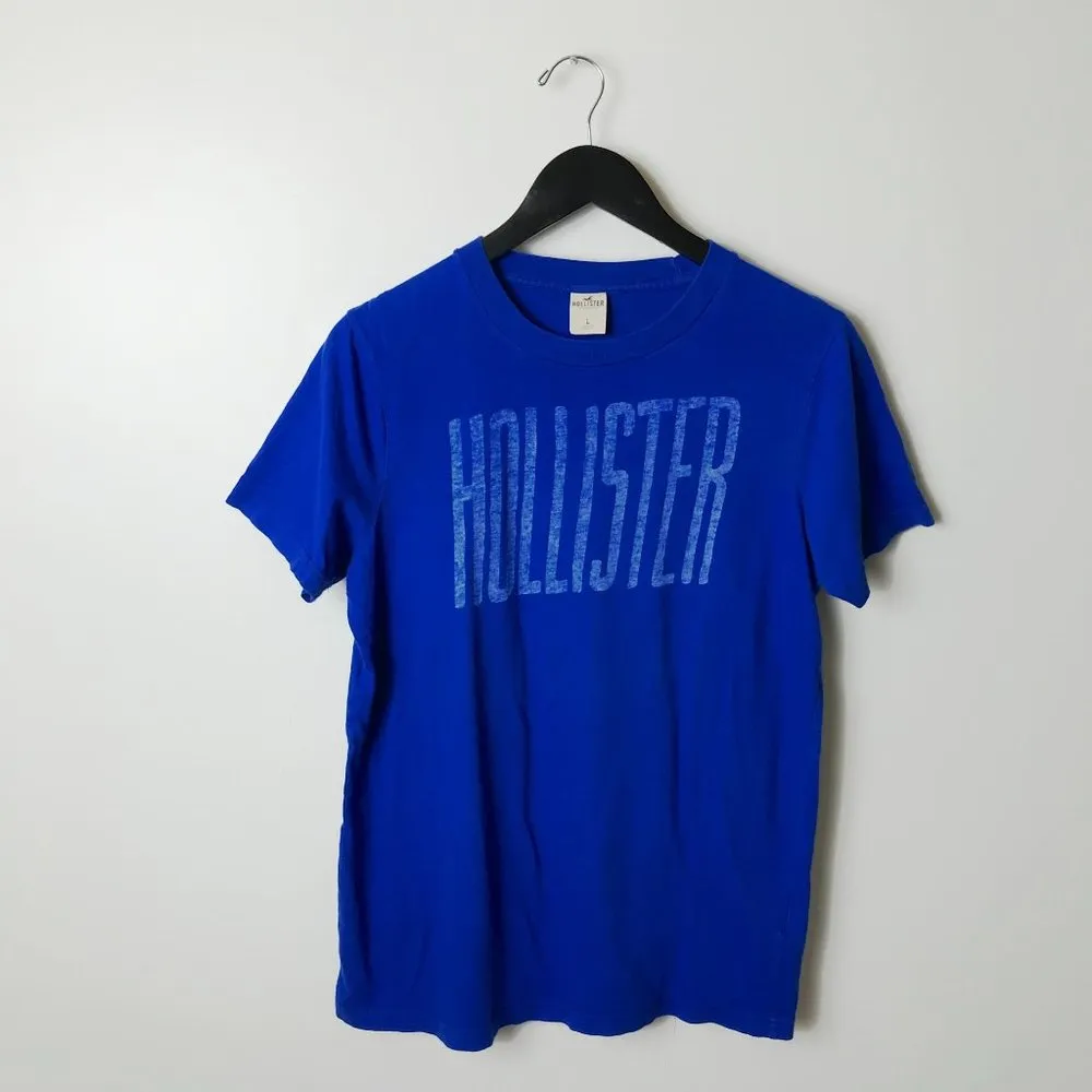 Hollister T Shirt Classic Surf Graphic Tee Short Sleeve Cotton Solid Logo L - Image 5