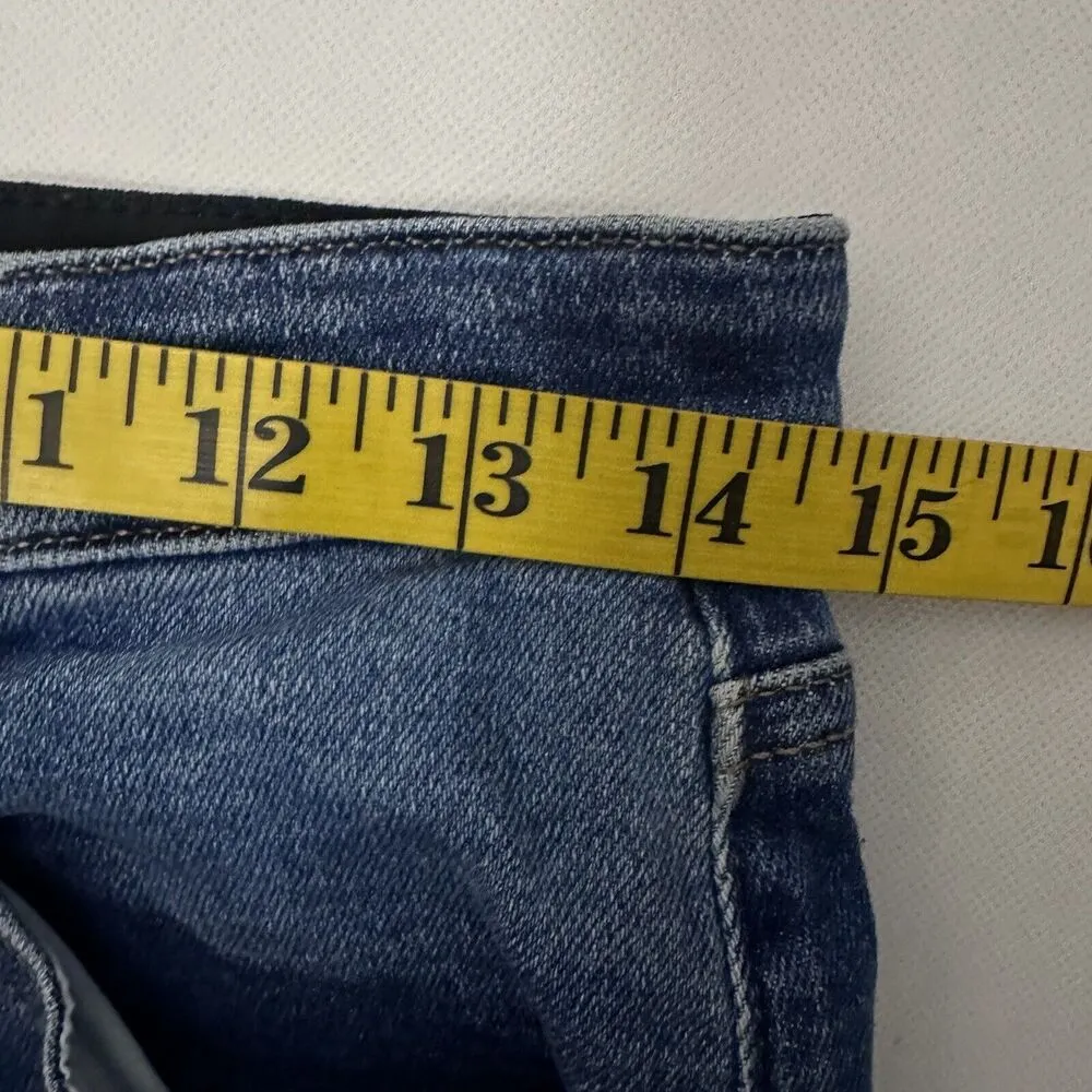 Jag Jeans Womens 8 Phoebe Cropped Bootcut Button Fly Split Hem City Classy 90’s - Image 7