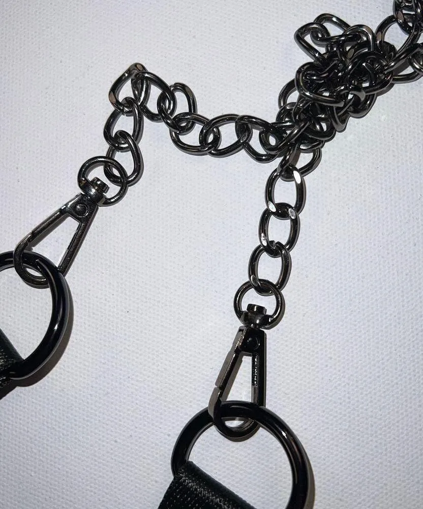 WanderFull HydroBag Water Bottle Carrier Quilted Crossbody Bag Glossy Black - Image 3