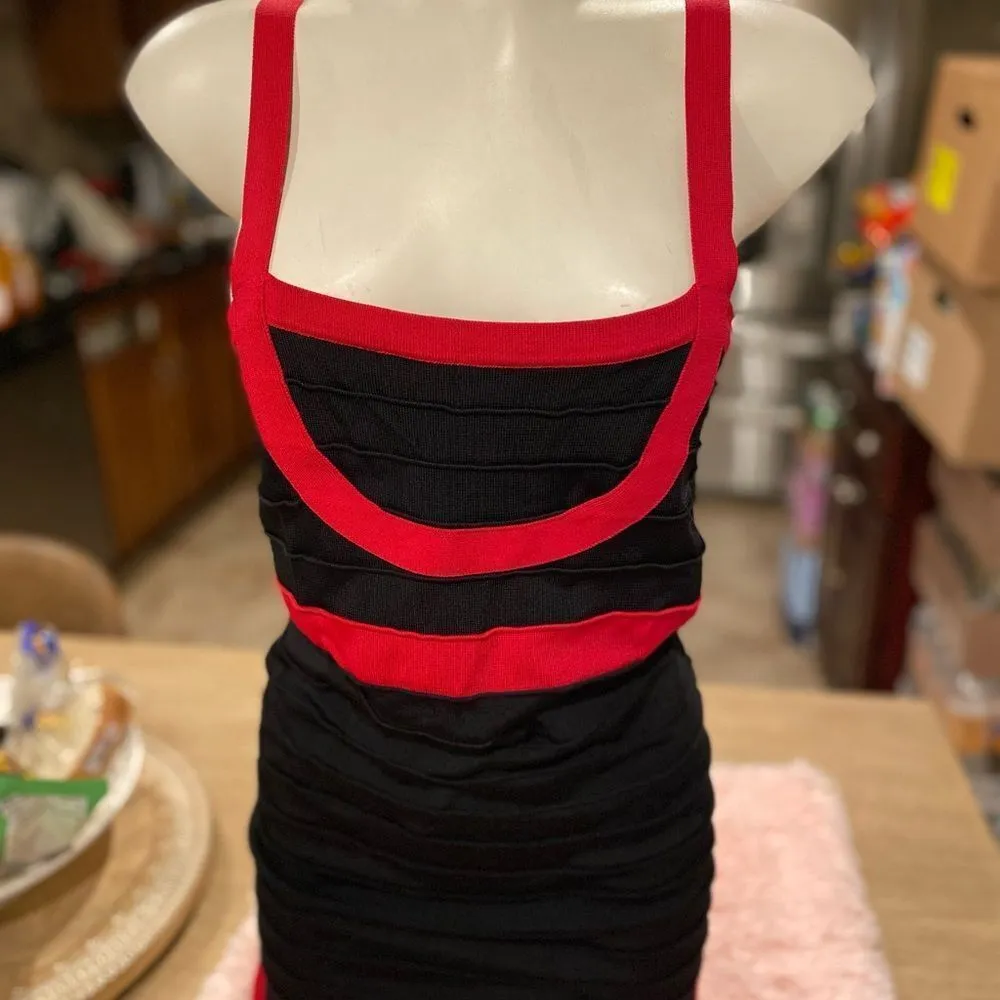 Say what? Black and red mini dress - Image 3