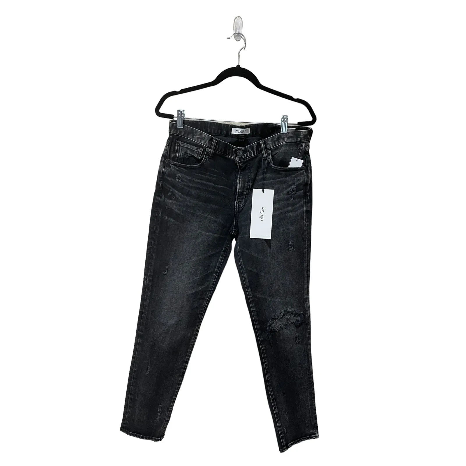 Moussy Vintage Lenwood Skinny Size 30‎ New with Tags Black - Image 6