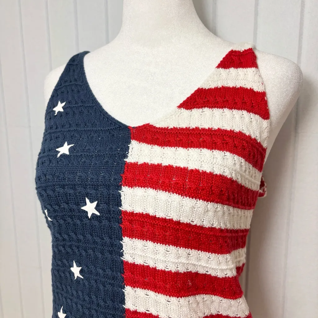 Moon‎ & Madison Patriotic Knit Tank Top - Image 4