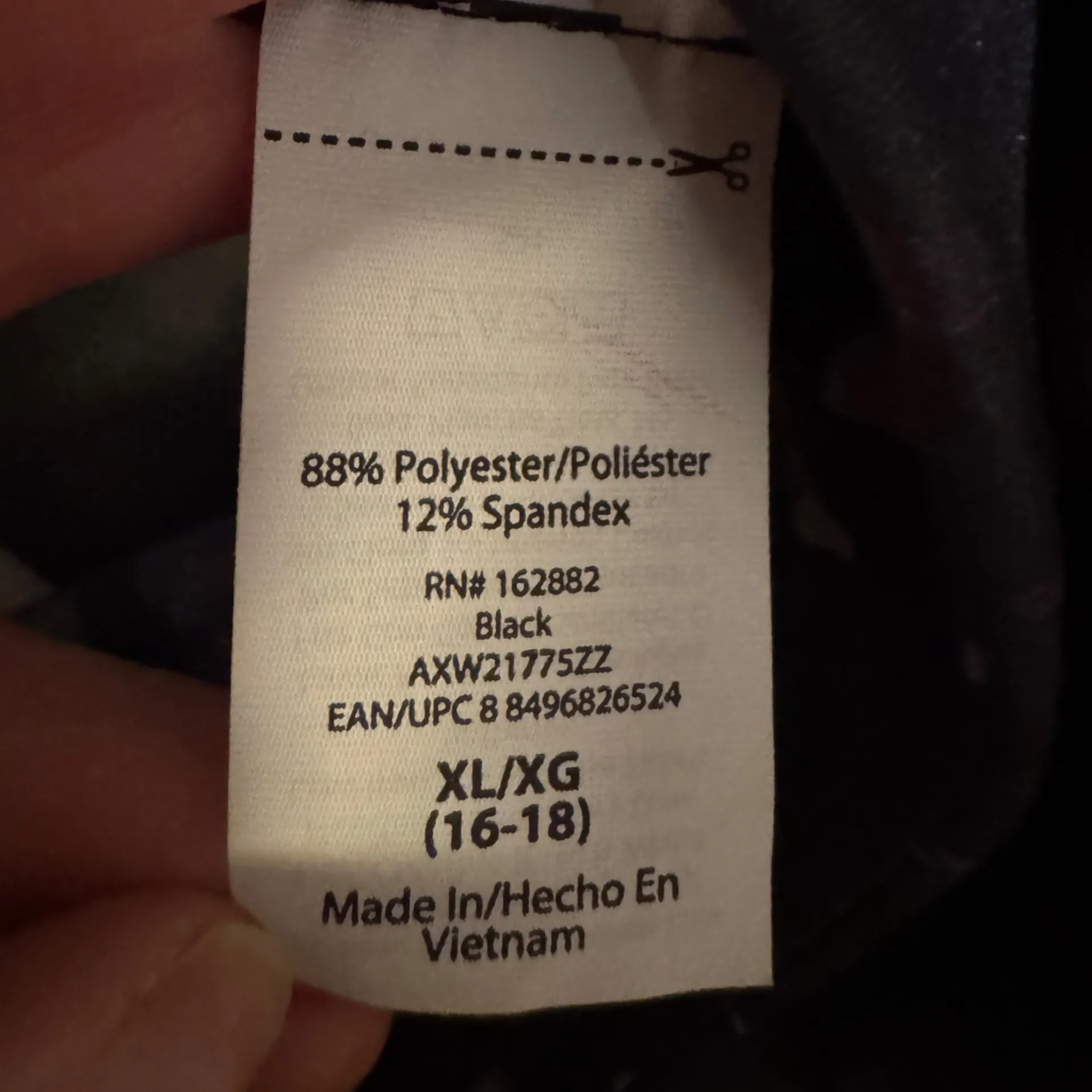 Women’s Athlux Black and Purple Patterned Leggings Size XL - Image 4