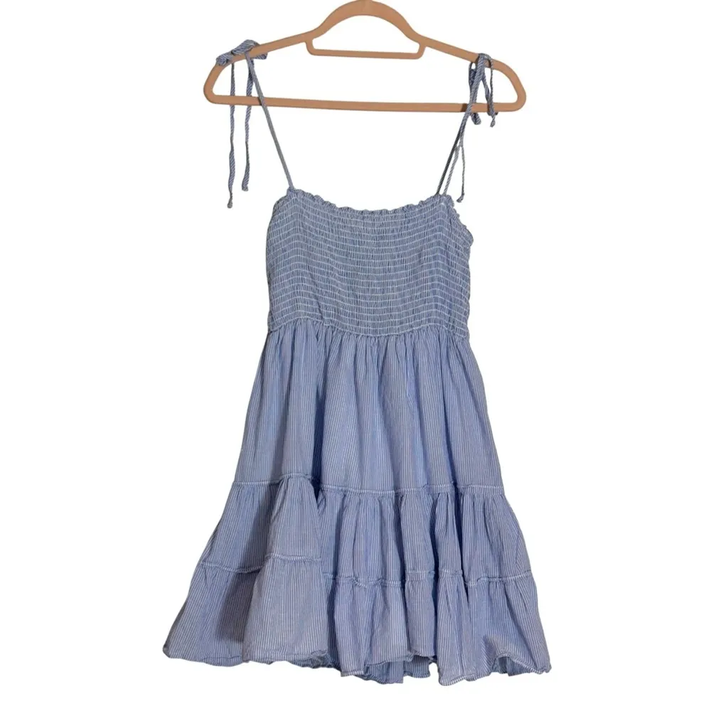 Rays for Days Emma Blue Striped Mini Dress Womens M Size M - Image 2