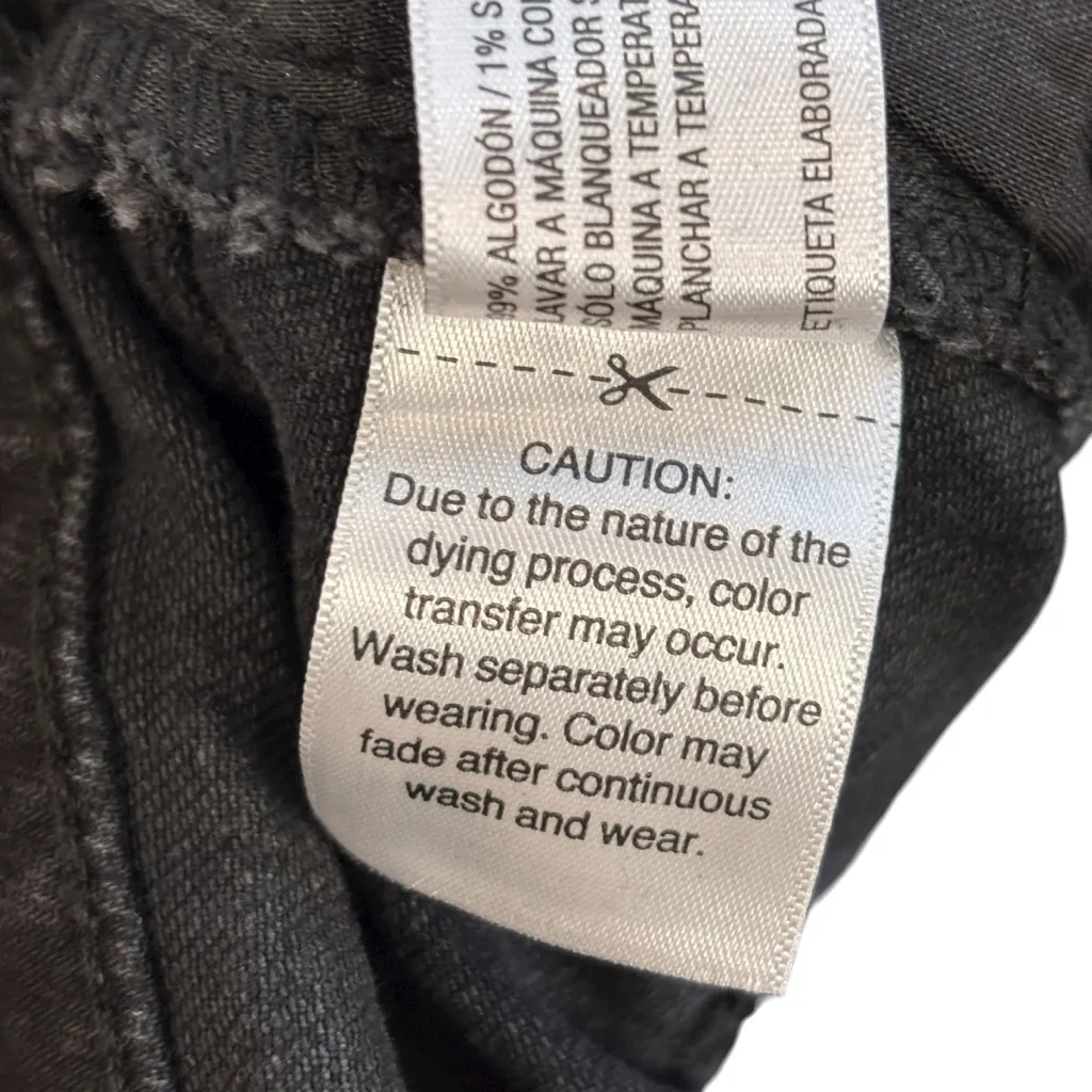 Universal Thread Black Distressed Vintage Straight Denim Jeans Size 16 NWT - Image 9