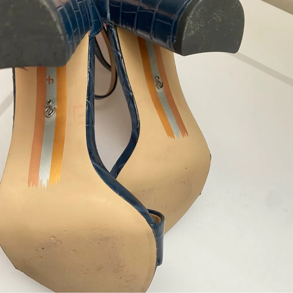 Sam Edelman Yaro Ankle Strap Sandal in Pacific Navy Sz 4 M - Image 8