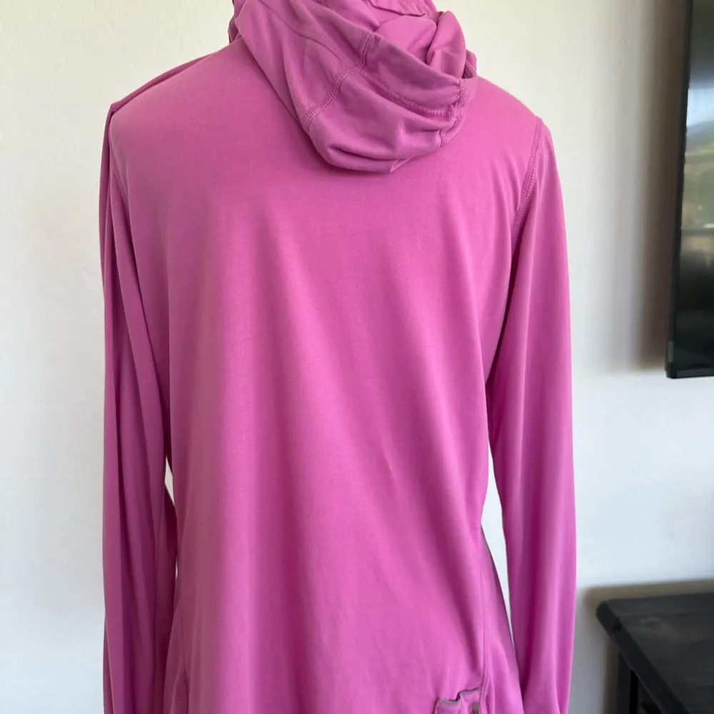 Nike Fuchsia Long Sleeve Hoodie - Image 3