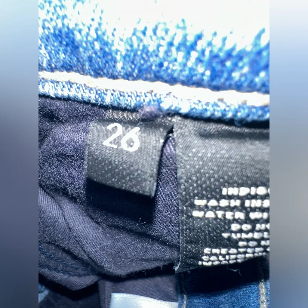 J Brand Lightyear‎ Mid Rise Ankle Zip Crop Skinny Jeans Light Wash EUC Size 26 - Image 10