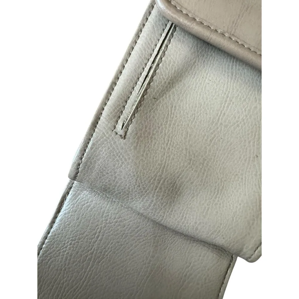 Liz Claiborne Purse Crossbody Shoulder Bag Tan Y2K Beige Vacation Office Travel - Image 8