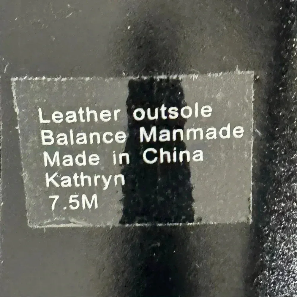 Style & Co Kathryn Glitter Pumps Leather Outsole Black Heels Peep Toe Sz 7.5 - Image 8