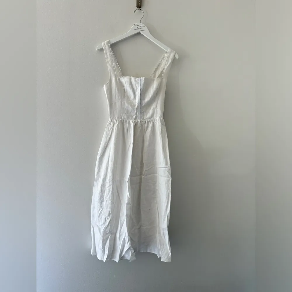 REFORMATION Tagliatelle White Midi Dress 6 - Image 6