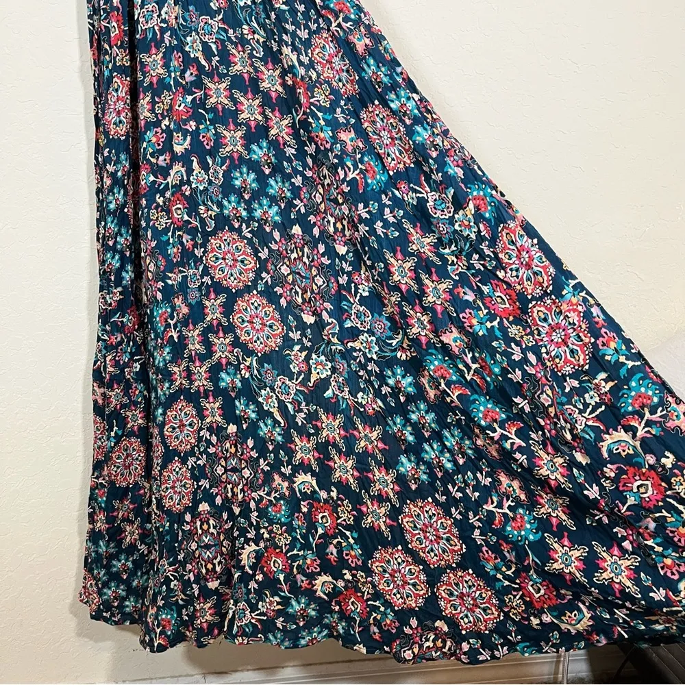 Luli Fama Cordoba V Neck Long Dress Maxi Size Extra Small XS - Image 8