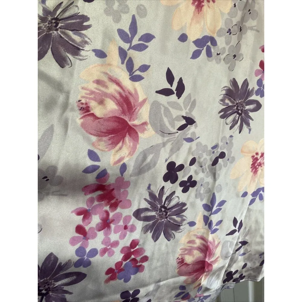 BHS Women's 10 Lilac Purple Floral Slip Dress Chemise‎ Size L - Image 4