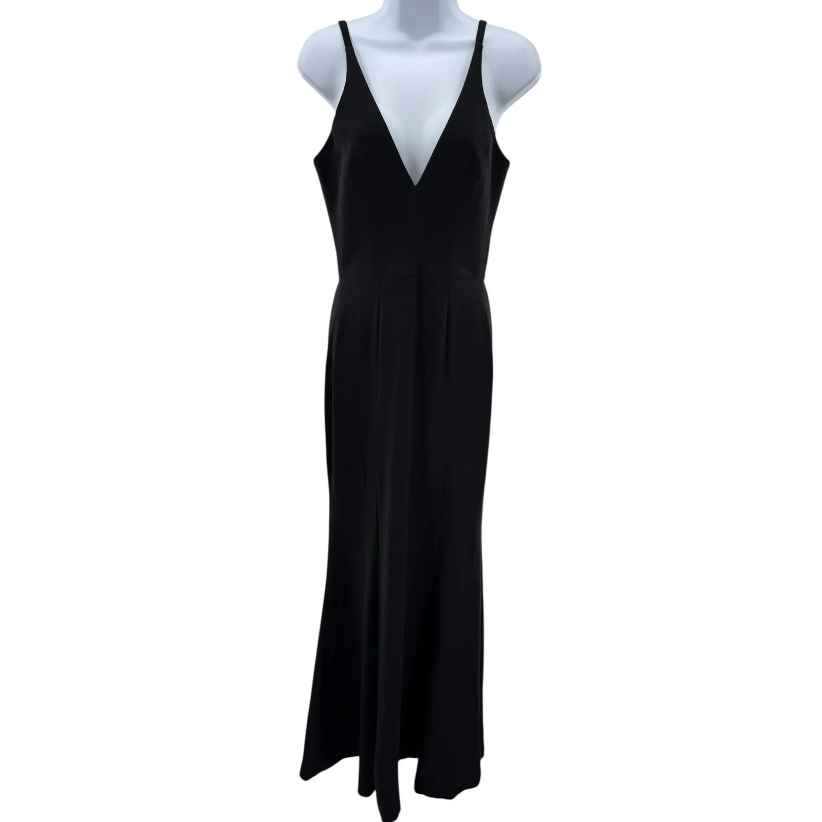 Dress the Population‎ Iris Slit Crepe Gown Black Size Small Formal Maxi Dress - Image 3
