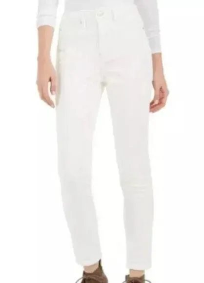 NWT Oat high rise skinny winter white corduroy pants size 30. Ivory. 28” inseam - Image 2