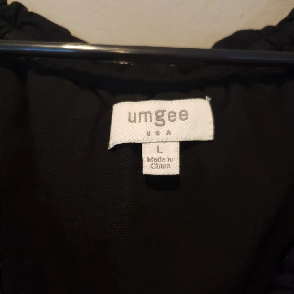 Umgee Black Blouse with Colorful Embroidery - Image 4