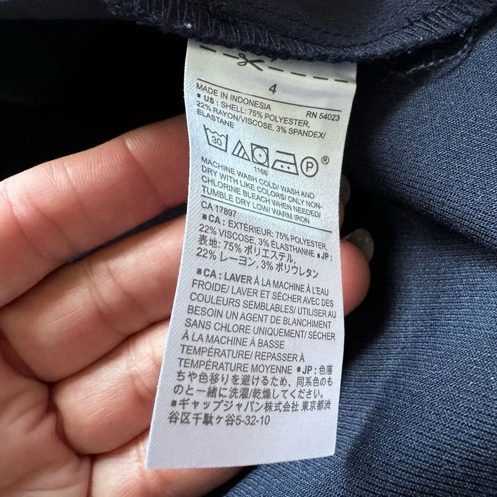 Banana Republic Navy Utility Tie-Waist Pencil Skirt - Image 7