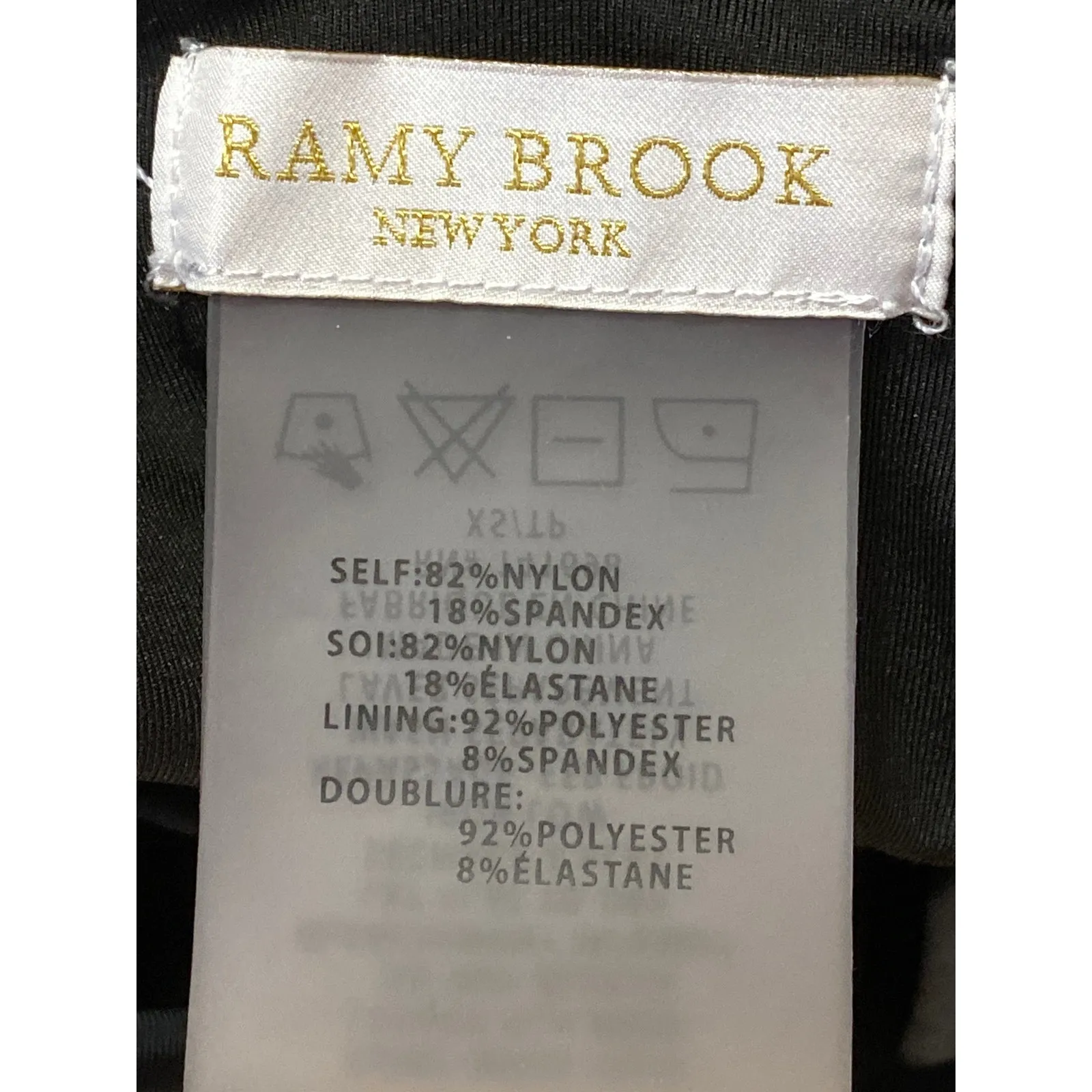 Ramy Brook Chiara Black Sleeveless Crochet V-neck Strappy One Piece Swimsuit XS - Image 4