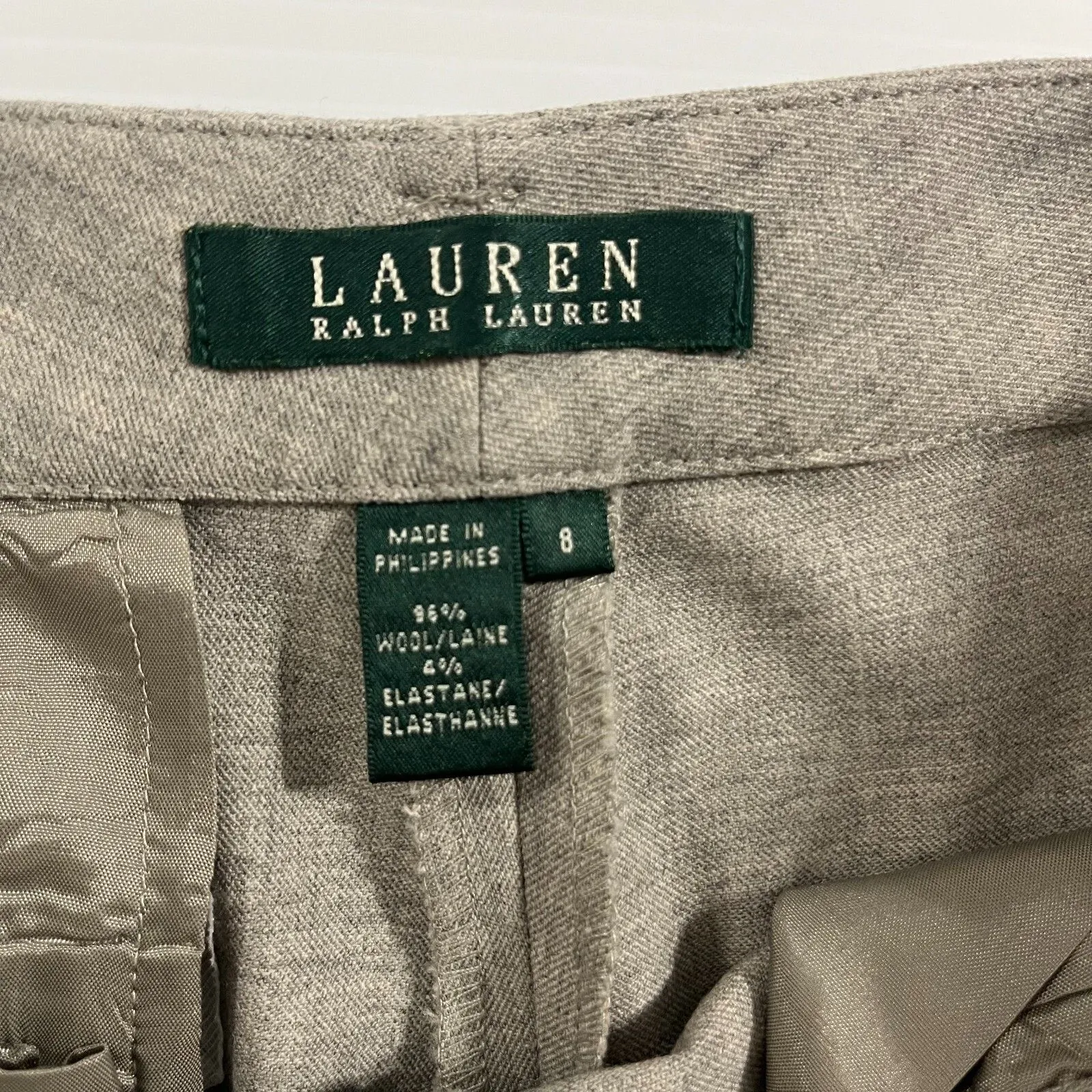 Lauren Ralph Lauren Wool Blend Dress Pants Womens Sz 8 Office Career - Image 3