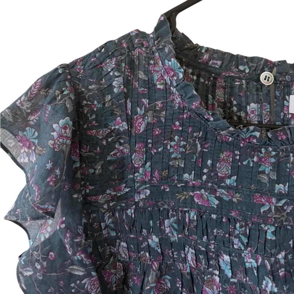 Isabel Marant Étoile Layona Top Blue Size 2 - Image 8