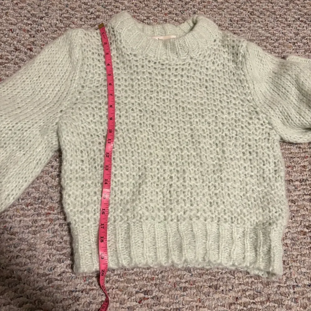 Aritzia Wilfred  Le Fou Shimmy Sweater Ginger Mint Alpaca Wool Blend- Size Small - Image 10