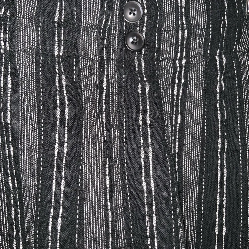 Briggs Black~White Stripe Linen Blend PullOn Elastic Waist Wide Leg Pants XL NWT - Image 6