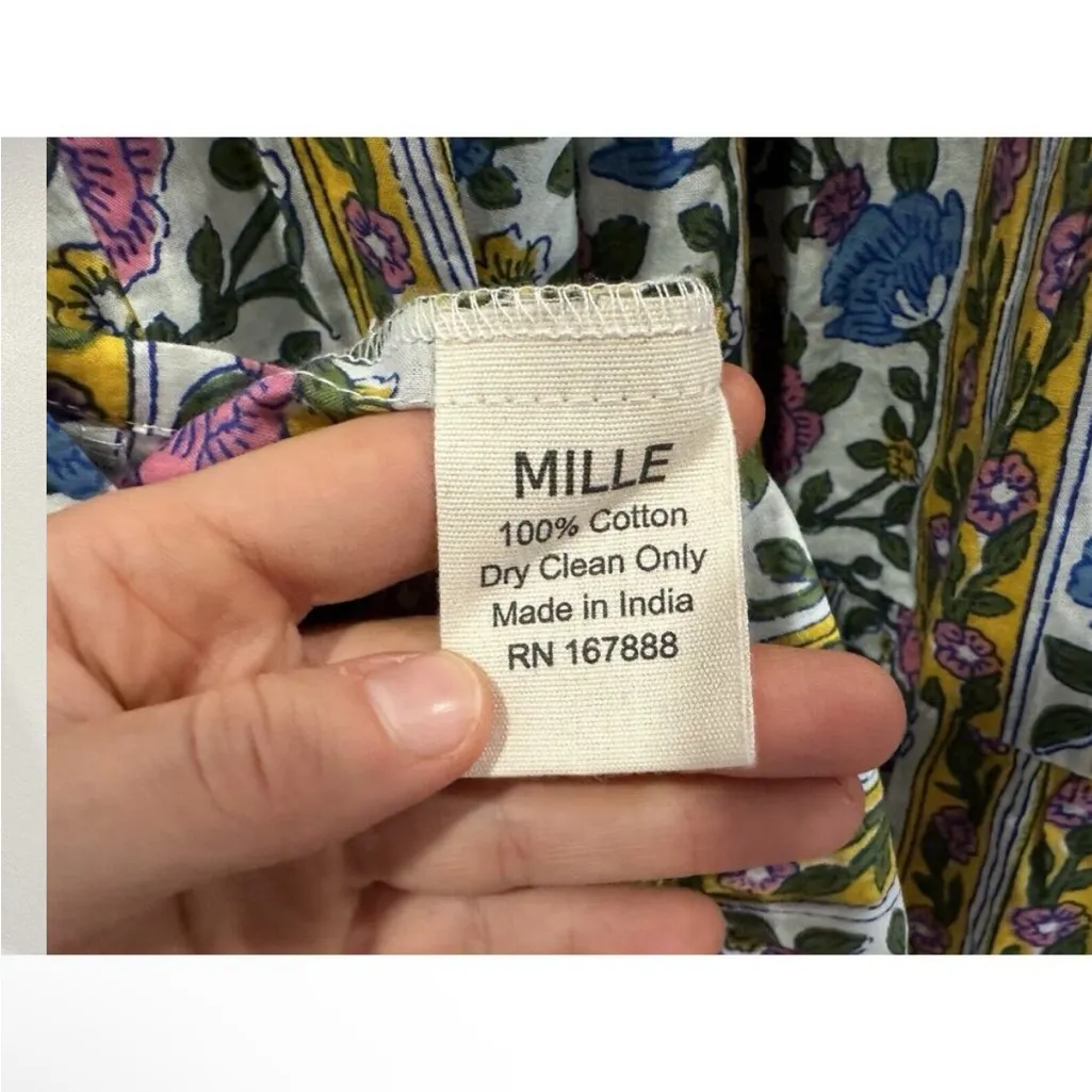 Mille Maja Multicolor Dress in Alain Stripe XL Yellow - Image 6