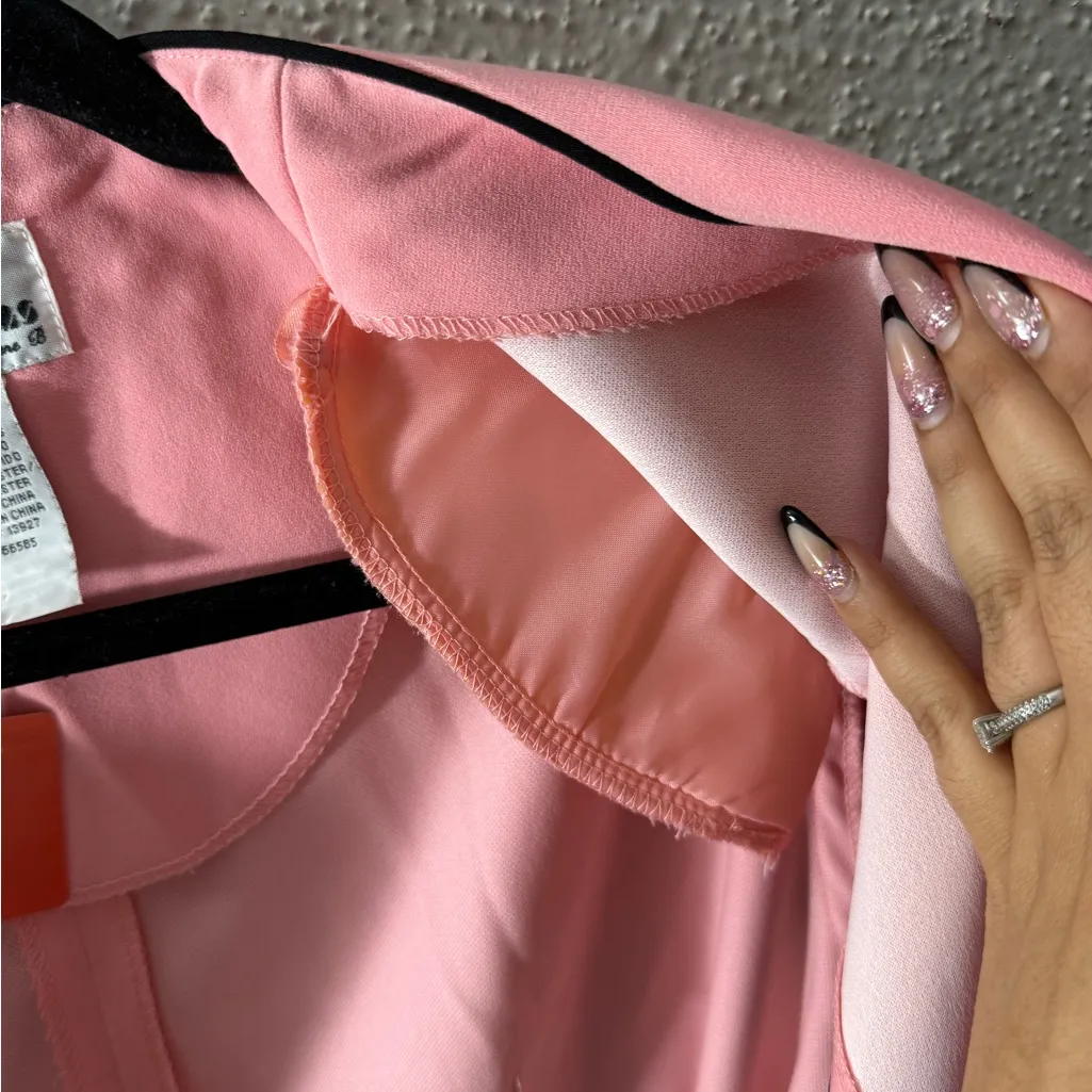 Perceptions Pink and Black Blazer with Tailored Fit - Image 6