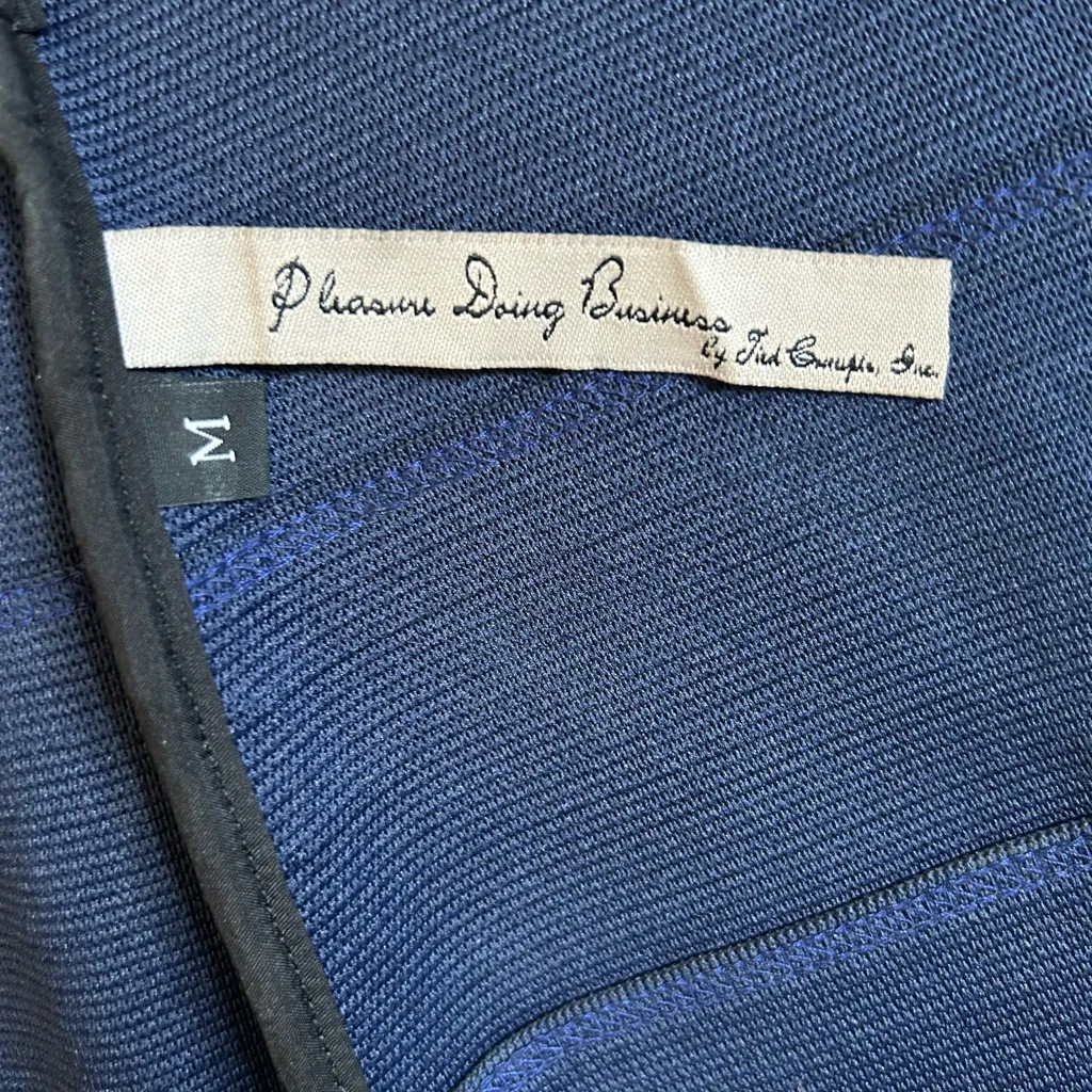 Pleasure Doing Business Bandage Mini Skirt Blue Size M - Image 4