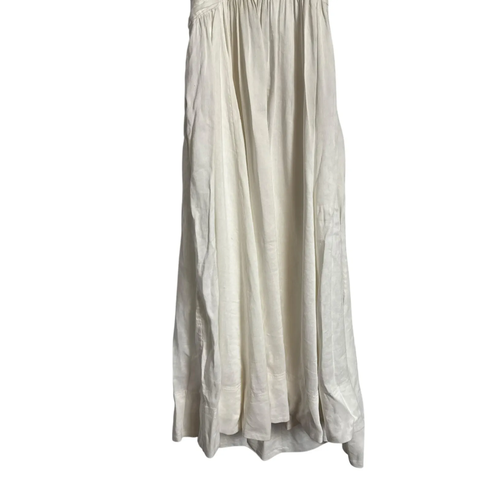 Aje Introspect Ivory White Cut Out Pleated Linen Blend A - Image 10